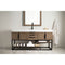 James Martin Columbia 72" Single Vanity Latte Oak Matte Black with Glossy White Composite Top 388-V72S-LTO-MB-GW