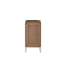 James Martin Chianti 16" Single Vanity Cabinet Whitewashed Walnut Brushed Nickel E303-V16-WW-BNK