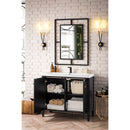 James Martin Britannia 39.5" Single Vanity Cabinet Black Onyx with White Glossy Resin Countertop E652-V39.5-BKO-WG