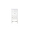 James Martin Athens 15" Cabinet with Drawers and Door Glossy White with 3 cm Carrara Marble Top E645-B15R-GW-3CAR