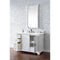 James Martin Providence 48" Single Vanity Cabinet Bright White with 3 cm Classic White Quartz Top 238-105-V48-BW-3CLW