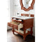 James Martin Castilian 36" Single Vanity Cabinet Aged Cognac with 3 cm Ethereal Noctis Quartz Top 160-V36-ACG-3ENC