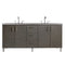 James Martin Metropolitan 72" Double Vanity Silver Oak with 3 cm Grey Expo Quartz Top 850-V72-SOK-3GEX