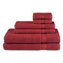 Avanti Towels 6 Piece Burgundy Solid Towel Set Avanti Splendor 6 Piece Towel Set 060756 BUR