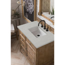 James Martin Savannah 36" Single Vanity Cabinet Driftwood with 3 cm Eternal Serena Quartz Top 238-104-5511-3ESR