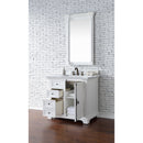 James Martin Providence 36" Bright White Single Vanity with 3 cm Carrara Marble Top 238-105-V36-BW-3CAR