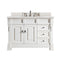 James Martin Brookfield 48" Bright White Single Vanity with 3 cm Eternal Jasmine Pearl Quartz Top 147-V48-BW-3EJP