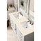 James Martin Providence 60" Double Vanity Cabinet Bright White with 3 cm Eternal Marfil Quartz Top 238-105-V60D-BW-3EMR