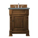 James Martin Brookfield 26" Country Oak Single Vanity with 3 cm Cala Blue Quartz Top 147-114-V26-COK-3CBL