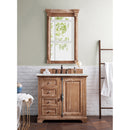 James Martin Providence 36" Single Vanity Cabinet Driftwood with 3 cm Ethereal Noctis Quartz Top 238-105-5511-3ENC