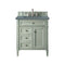 James Martin Brittany 30" Single Vanity Sage Green with 3 cm Cala Blue Quartz Top 650-V30-SGR-3CBL