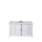 James Martin Providence 60" Single Vanity Cabinet Bright White with 3 cm Eternal Serena Quartz Top 238-105-V60S-BW-3ESR