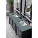 James Martin Brittany 72" Black Onyx Double Vanity with 3 cm Cala Blue Quartz Top 650-V72-BKO-3CBL