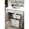 James Martin Brookfield 36" Bright White Single Vanity with 3 cm Classic White Quartz Top 147-V36-BW-3CLW