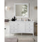 James Martin Palisades 60" Single Vanity Bright White with 3 cm Ethereal Noctis Quartz Top 527-V60S-BW-3ENC