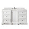 James Martin De Soto 60" Single Vanity Bright White with 3 cm Eternal Serena Quartz Top 825-V60S-BW-3ESR