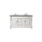 James Martin Brookfield 60" Bright White Double Vanity with 3 cm Cala Blue Quartz Top 147-V60D-BW-3CBL