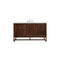 James Martin Athens 60" Single Vanity Cabinet  Mid Century Acacia with 3 cm Ethereal Noctis Top E645-V60S-MCA-3ENC