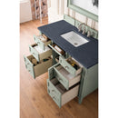 James Martin Brittany 48" Sage Green Single Vanity with 3 cm Charcoal Soapstone Quartz Top 650-V48-SGR-3CSP