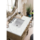 James Martin Castilian 36" Single Vanity Empire Gray with 3 cm Ethereal Noctis Quartz Top 160-V36-EG-3ENC