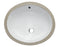 ALFI EAGO White Ceramic 18"x15" Undermount Oval Bathroom Sink BC224