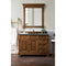 James Martin Brookfield 48" Country Oak Single Vanity with 3 cm Cala Blue Quartz Top 147-114-5276-3CBL