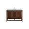 James Martin Athens 48" Single Vanity Cabinet Mid Century Acacia with 3 cm Cala Blue Top E645-V48-MCA-3CBL