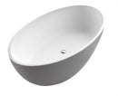 Atlantis Whirlpools Marquis 37" x 67" Artificial Stone Freestanding Bathtub