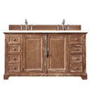 James Martin Providence 60" Double Vanity Cabinet Driftwood with 3 cm Eternal Marfil Quartz Top 238-105-5611-3EMR