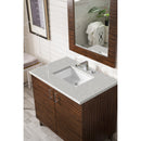 James Martin Metropolitan 36" Single Vanity American Walnut with 3 cm Eternal Serena Quartz Top 850-V36-AWT-3ESR