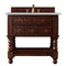 James Martin Castilian 36" Single Vanity Cabinet Aged Cognac with 3 cm Eternal Serena Quartz Top 160-V36-ACG-3ESR