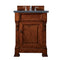 James Martin Brookfield 26" Warm Cherry Single Vanity with 3 cm Charcoal Soapstone Quartz Top 147-114-V26-WCH-3CSP