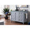 James Martin Copper Cove Encore 48" Single Vanity Silver Gray with 3 cm Cala Blue Quartz Top 301-V48-SL-3CBL