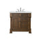 James Martin Brookfield 36" Country Oak Single Vanity with 3 cm Ethereal Noctis Quartz Top 147-114-5576-3ENC