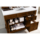 James Martin Brookfield 48" Country Oak Single Vanity with 3 cm Arctic Fall Solid Surface Top 147-114-5276-3AF