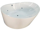 ALFI EAGO 66" Round Free Standing Acrylic Air Bubble Bathtub AM2130