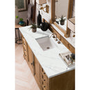 James Martin Providence 60" Single Vanity Cabinet Driftwood with 3 cm Ethereal Noctis Quartz Top 238-105-5311-3ENC