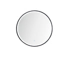 James Martin Chianti 24" Single Vanity Cabinet Glossy White Matte Black with White Glossy Composite Countertop E303V24GWMBKWG