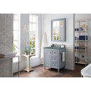 James Martin Copper Cove Encore 30" Single Vanity Silver Gray with 3 cm Cala Blue Quartz Top 301-V30-SL-3CBL