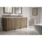 James Martin Bristol 72" Double Vanity Whitewashed Walnut with 3 cm Carrara Marble Top 157-V72-WW-3CAR