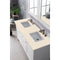 James Martin Palisades 60" Double Vanity Bright White with 3 cm Eternal Serena Quartz Top 527-V60D-BW-3ESR