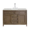 James Martin Chicago 48" Single Vanity Whitewashed Walnut with 3 cm Eternal Serena Quartz Top 305-V48-WWW-3ESR