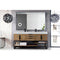 James Martin Columbia 72" Double Vanity Latte Oak Matte Black with Glossy White Composite Top 388-V72D-LTO-MB-GW