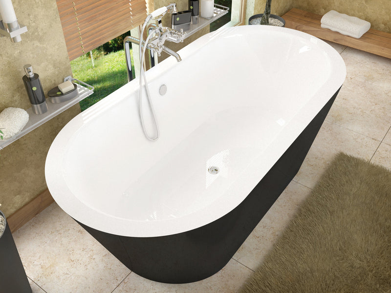 Atlantis Whirlpools Valley 32" x 70" Freestanding One Piece Soaker Tub with Center Drain