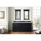 James Martin Brookfield 72" Antique Black Double Vanity with 3 cm Ethereal Noctis Quartz Top 147-114-5731-3ENC