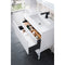 James Martin Milan 31.5" Single Vanity Cabinet Glossy White Glossy White with Glossy White Composite Top 801V31.5GWGWGW