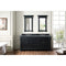 James Martin Brookfield 72" Antique Black Double Vanity with 3 cm Cala Blue Quartz Top 147-114-5731-3CBL