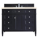 James Martin Brittany 48" Victory Blue Single Vanity with 3 cm Eternal Marfil Quartz Top 650-V48-VBL-3EMR