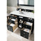 James Martin Brittany 48" Black Onyx Single Vanity with 3 cm Ethereal Noctis Quartz Top 650-V48-BKO-3ENC