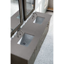 James Martin Metropolitan 72" Double Vanity Silver Oak with 3 cm Gray Expo Quartz Top 850-V72-SOK-3GEX